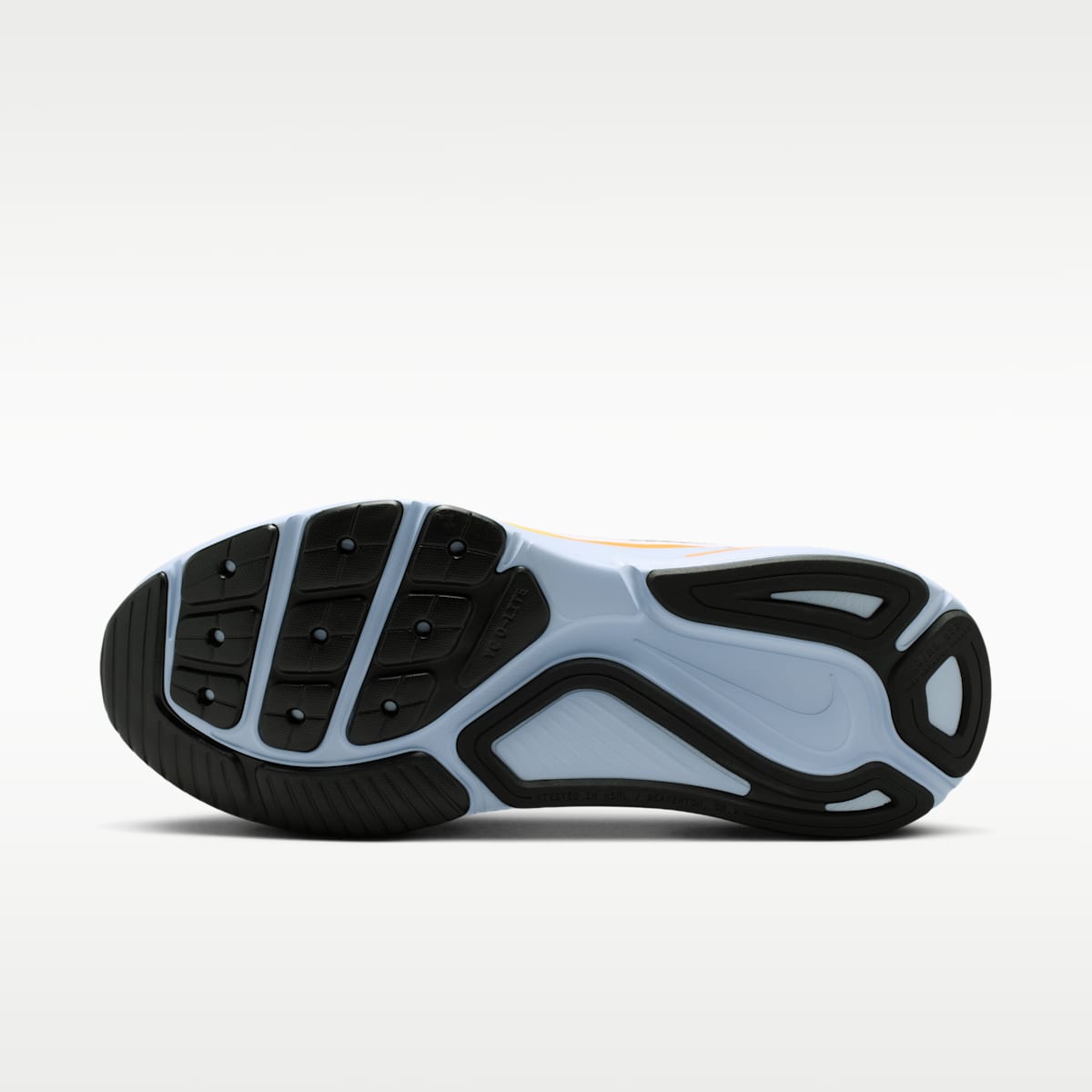 Nike Structure 26 Men's Road Running Shoes (Wide) - White/Hydrogen Blue/Total Orange/Black - Image 2