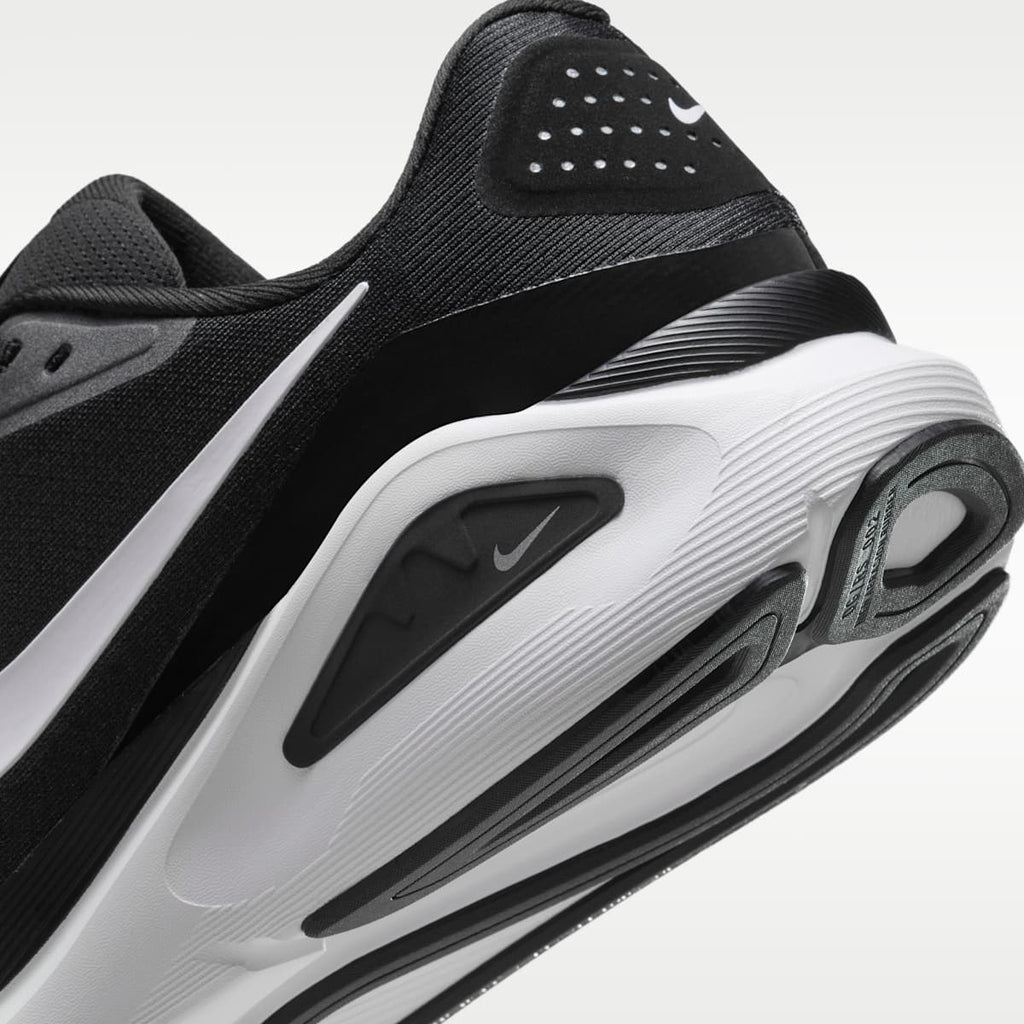 Nike Structure 26 Men's Road Running Shoes (Wide) - Black/Wolf Grey/Metallic Silver/White - Image 8