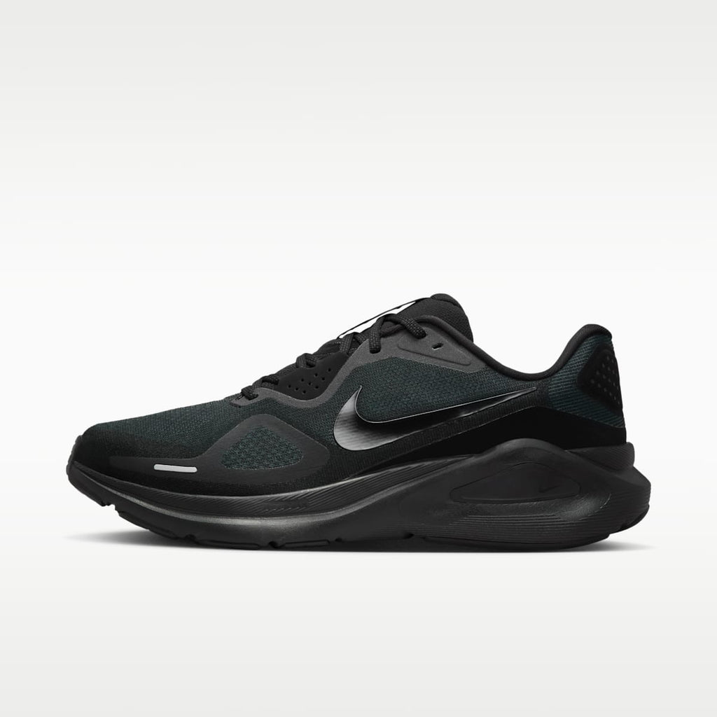Nike Structure 26 Men's Road Running Shoes - Black/Iron Grey/Black - Image 1