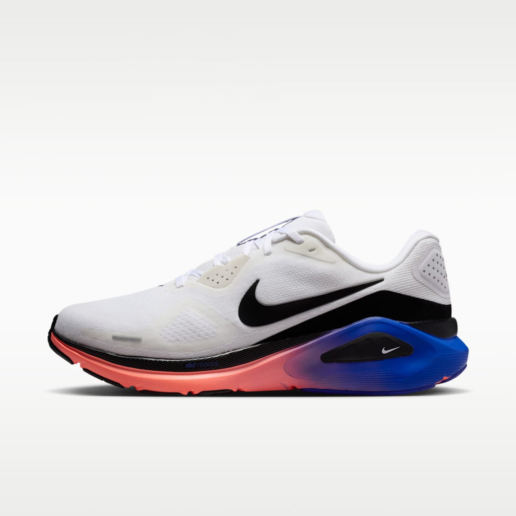 Nike Structure 26 Men's Road Running Shoes - White/Atomic Pink/Racer Blue/Black - Image 1