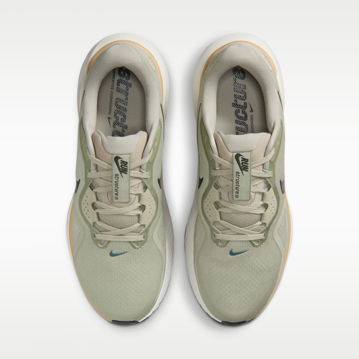 Nike Structure 26 Men's Road Running Shoes - Spruce Fog/Linen/Sail/Black Spruce - Image 4