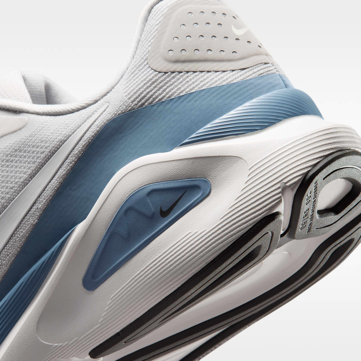 Nike Structure 26 Men's Road Running Shoes - Grey Fog/Work Blue/Medium Ash/Summit White - Image 8