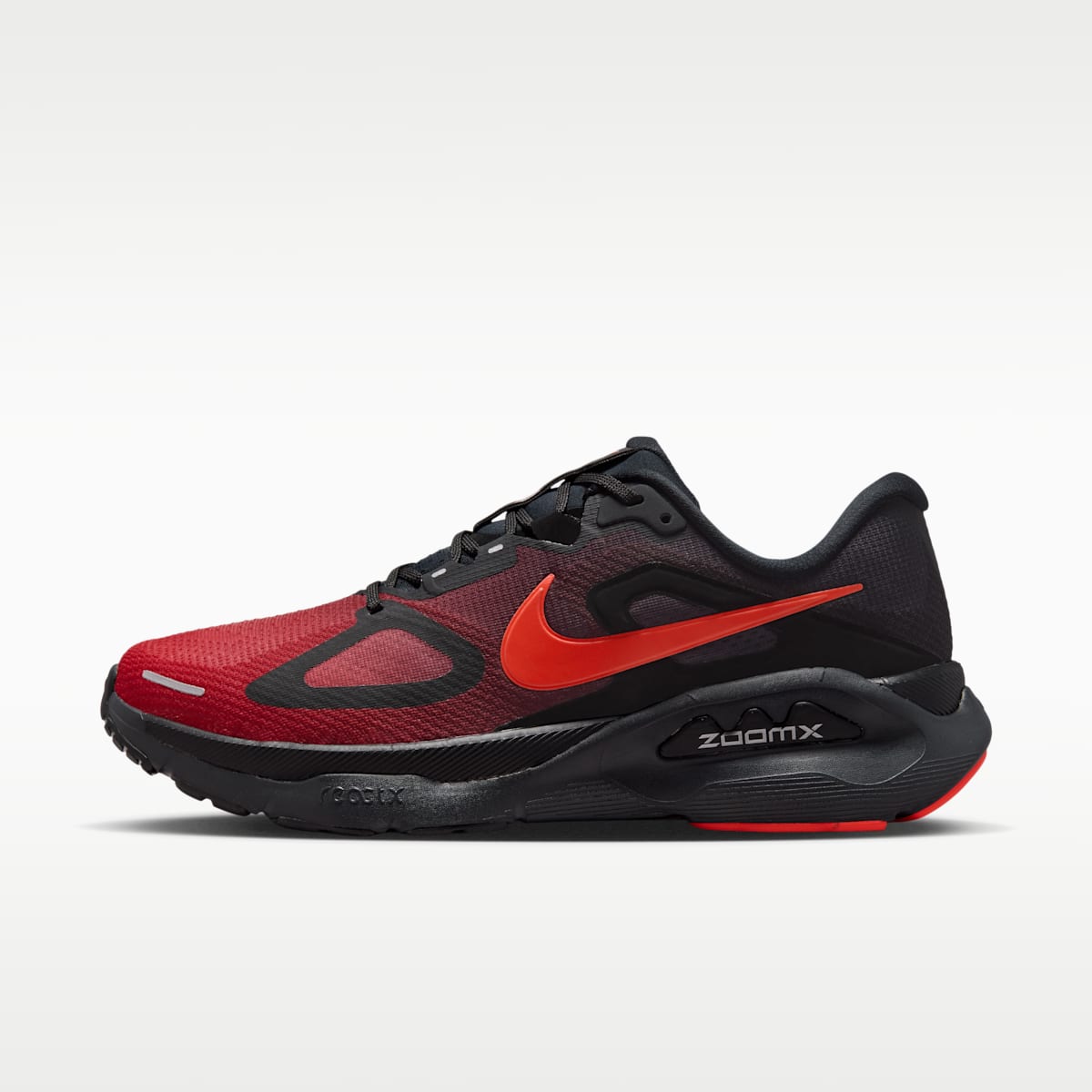 Nike Structure Plus Men's Road Running Shoes - Black/University Red/Dark Smoke Grey/Bright Crimson - Image 1
