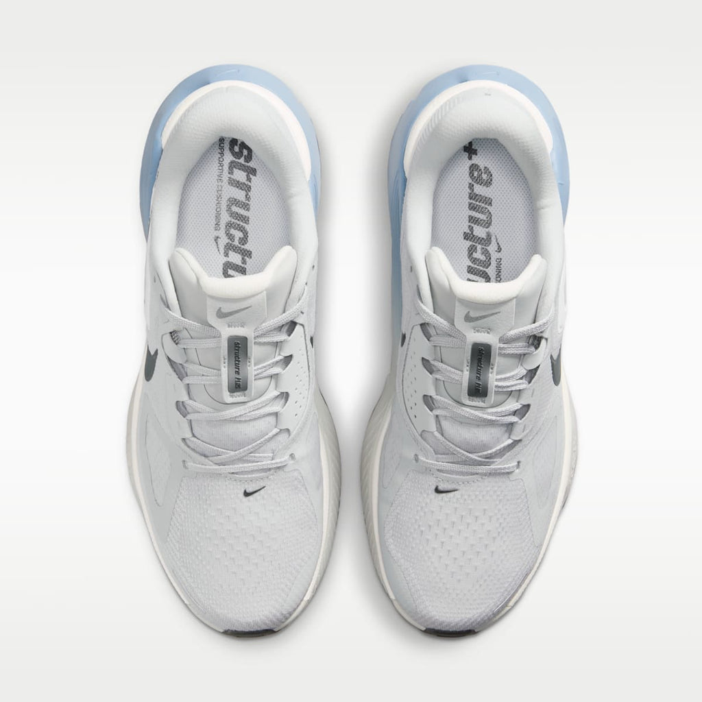 Nike Structure Plus Men's Road Running Shoes - Grey Fog/Summit White/Spruce Aura/Medium Ash - Image 4