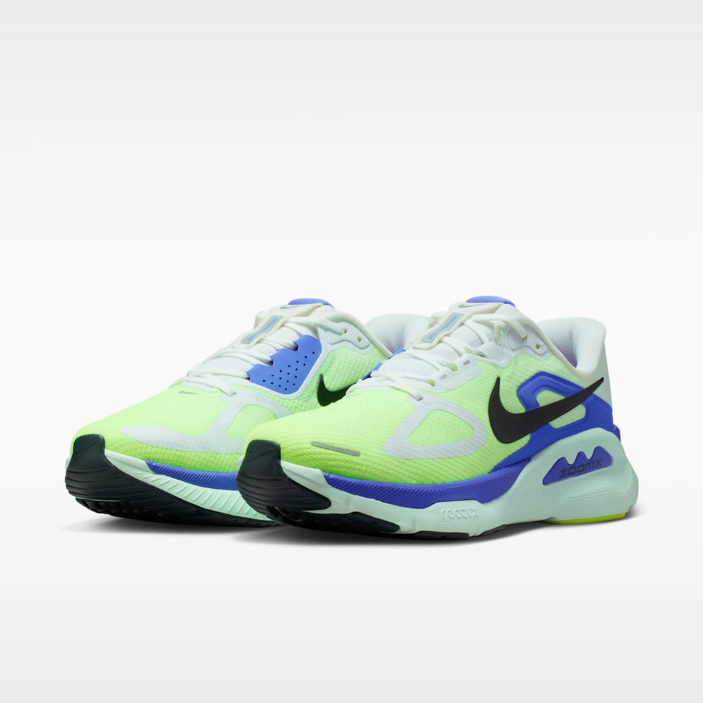 Nike Structure Plus Men's Road Running Shoes - White/Volt Ice/Barely Green/Black Spruce - Image 5