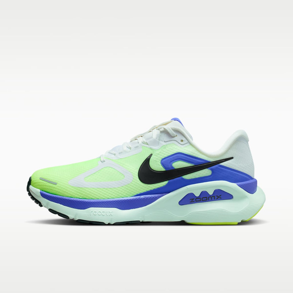 Nike Structure Plus Men's Road Running Shoes - White/Volt Ice/Barely Green/Black Spruce - Image 1