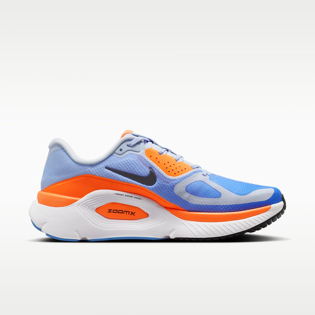 Nike Structure Plus Men's Road Running Shoes - Hydrogen Blue/Blue Crystal/Total Orange/Off Noir - Image 3