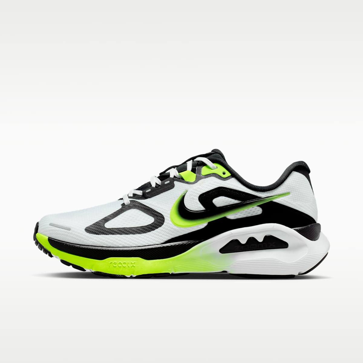 Nike Structure Plus Men's Road Running Shoes - White/Volt/Black - Image 1