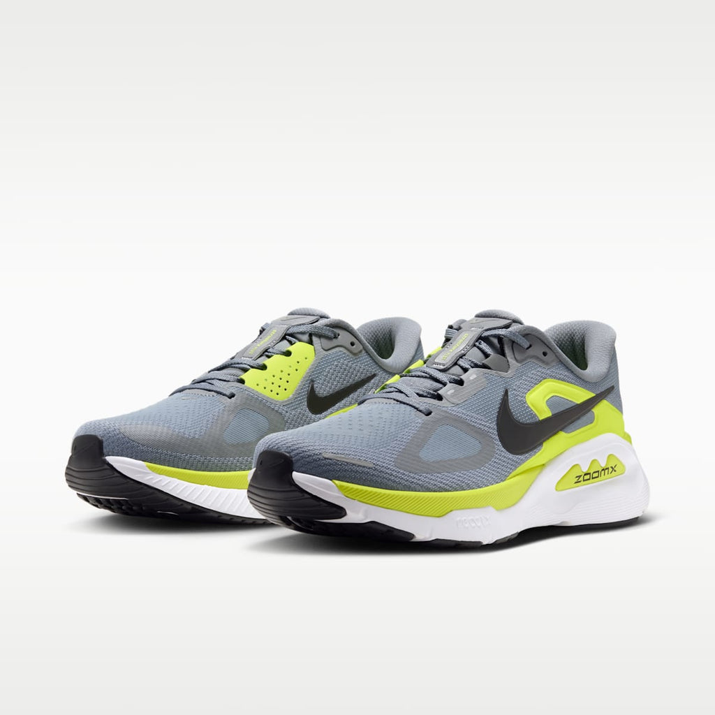 Nike Structure Plus Men's Road Running Shoes - Cool Grey/Lemon Venom/White/Black - Image 5