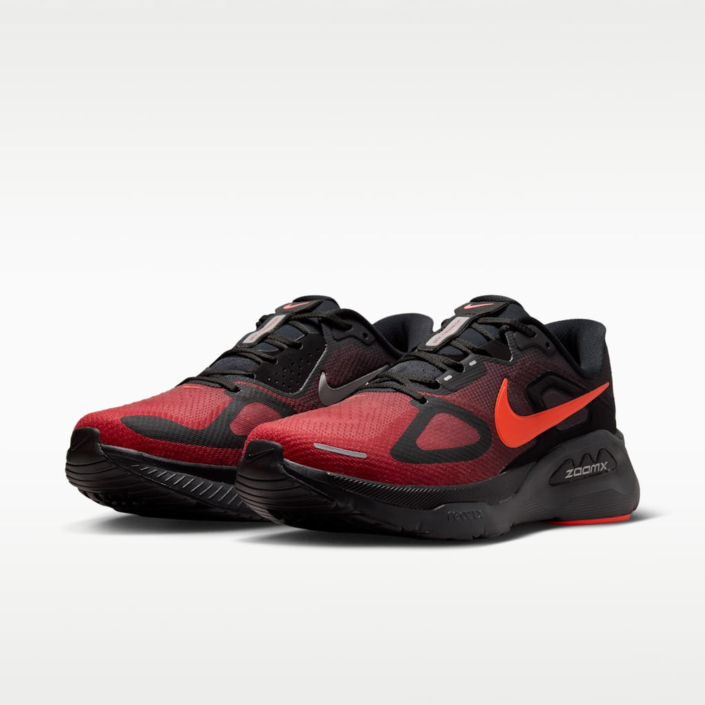 Nike Structure Plus Men's Road Running Shoes - Black/University Red/Dark Smoke Grey/Bright Crimson - Image 5