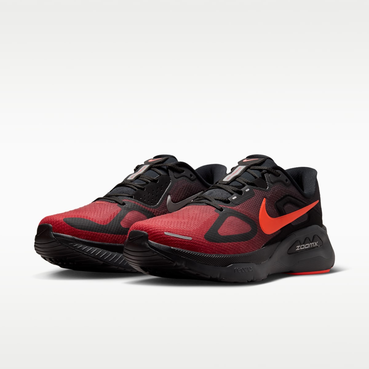 Nike Structure Plus Men's Road Running Shoes - Black/University Red/Dark Smoke Grey/Bright Crimson - Image 5
