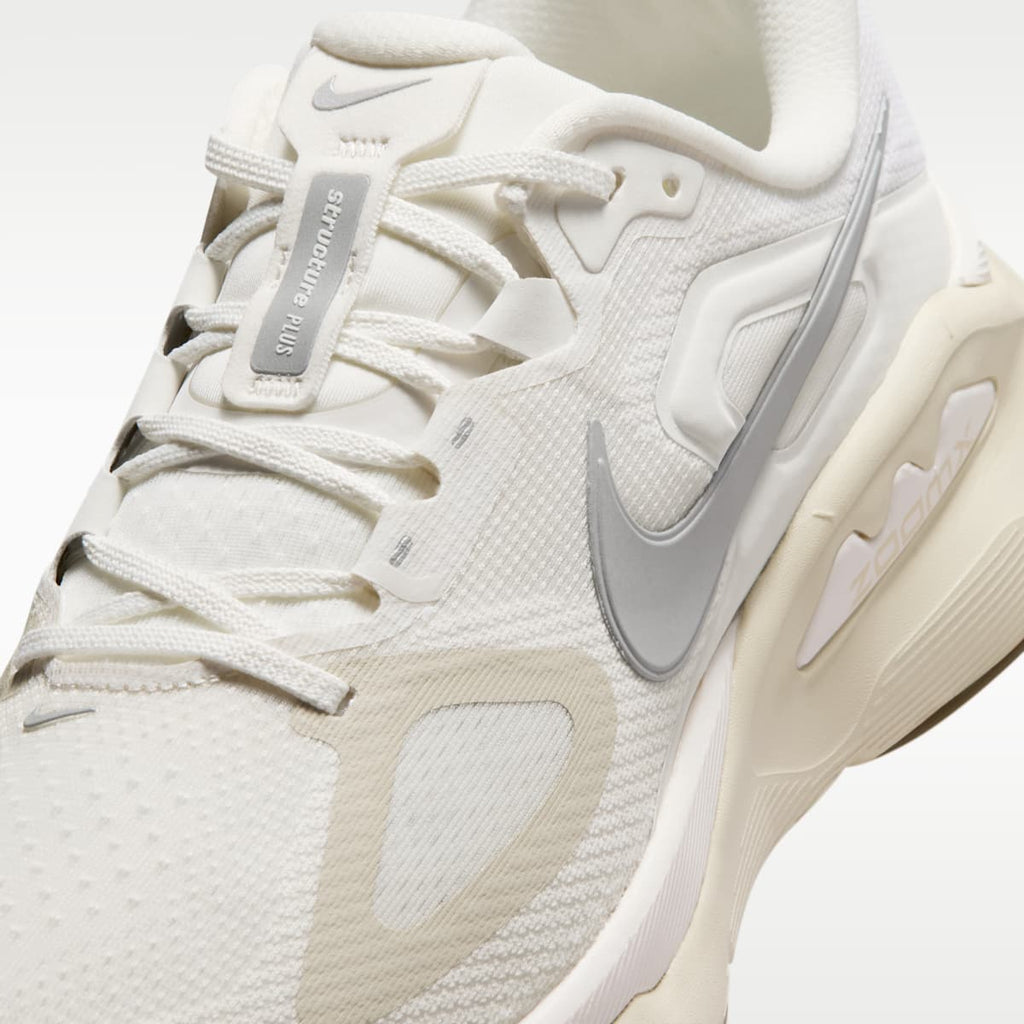 Nike Structure Plus Men's Road Running Shoes - Light Khaki/Sail/Gum Light Brown/Metallic Silver - Image 7