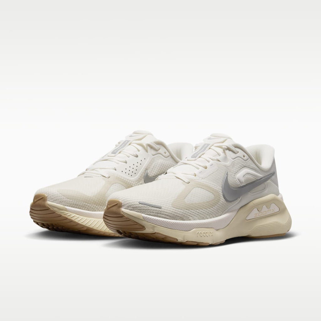 Nike Structure Plus Men's Road Running Shoes - Light Khaki/Sail/Gum Light Brown/Metallic Silver - Image 5