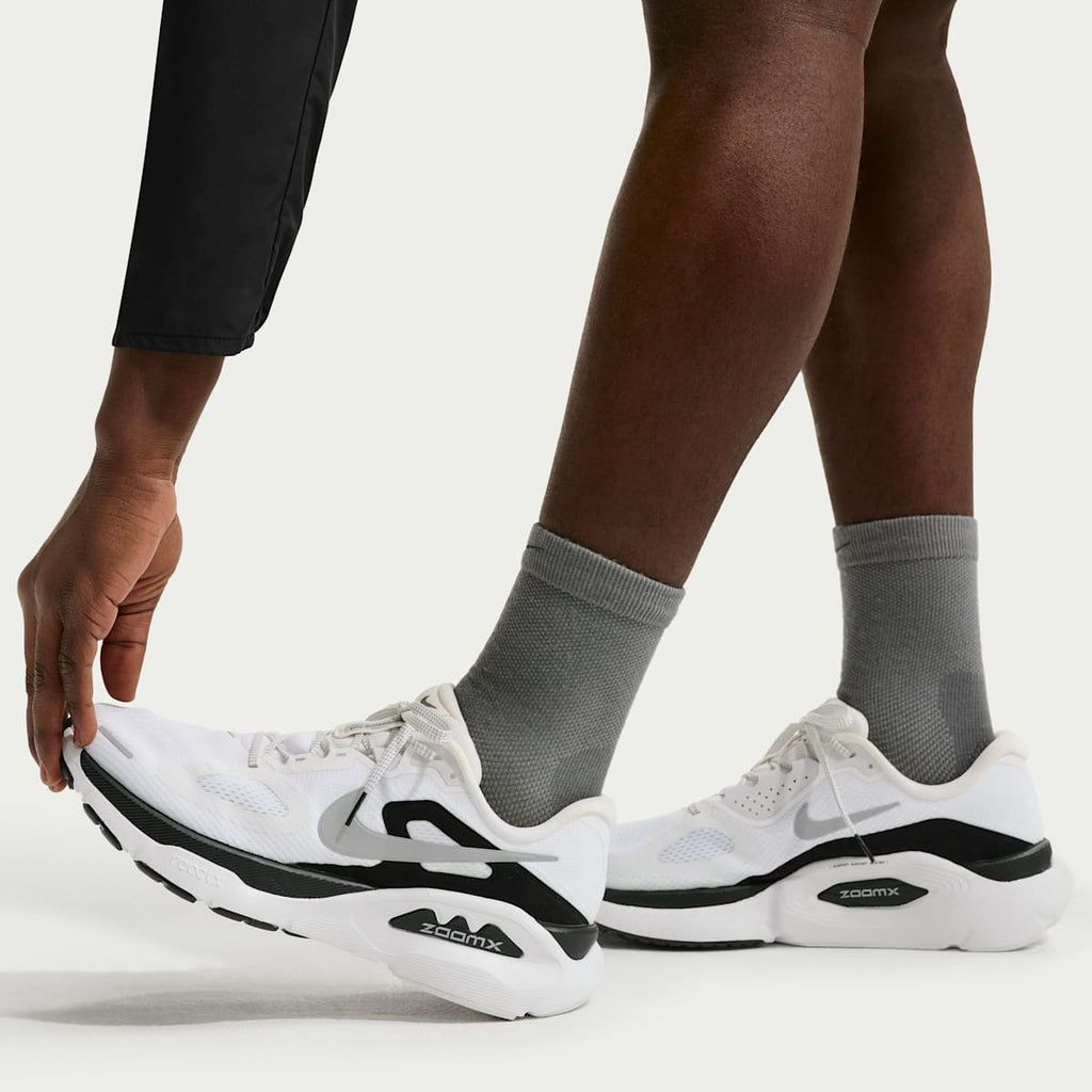 Nike Structure Plus Men's Road Running Shoes - Summit White/Black/Metallic Silver - Image 9