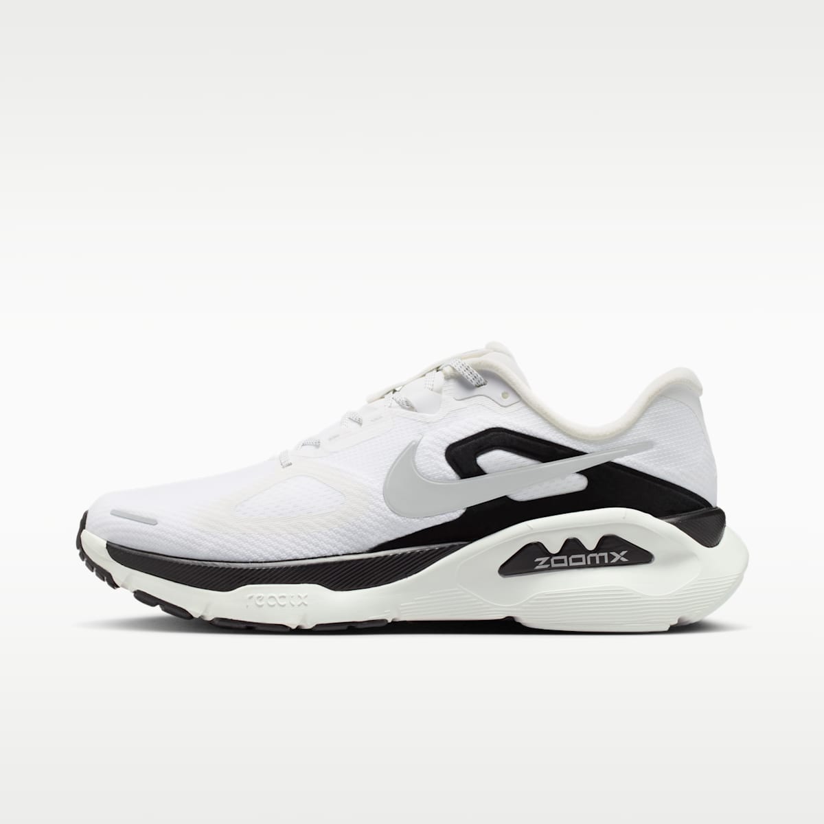 Nike Structure Plus Men's Road Running Shoes - Summit White/Black/Metallic Silver - Image 1