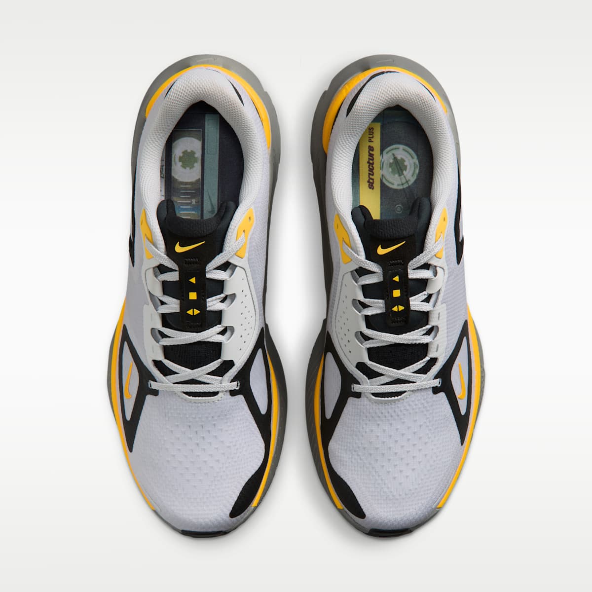 Nike Structure Plus SP Men's Shoes - Grey Fog/Black/Varsity Maize - Image 4