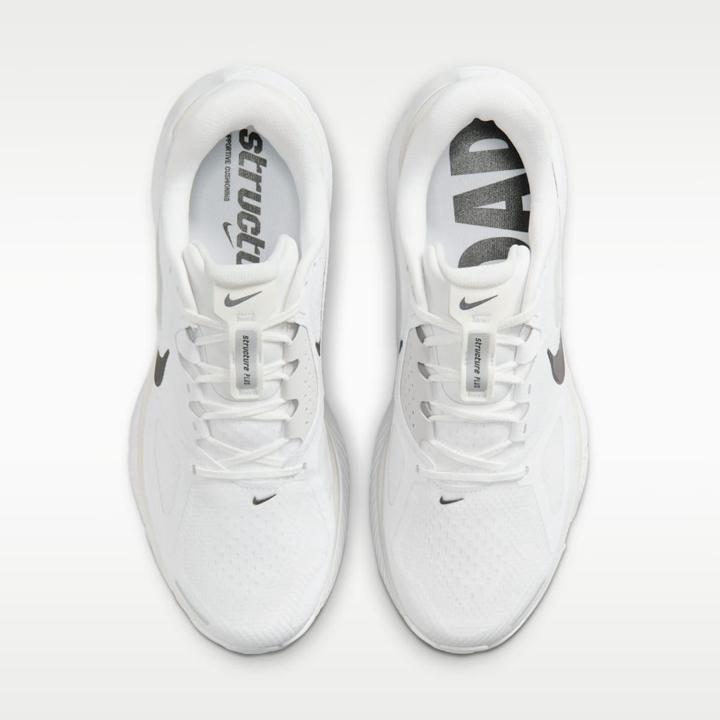 Nike Structure Plus Men's Road Running Shoes - White/Photon Dust/Black - Image 4