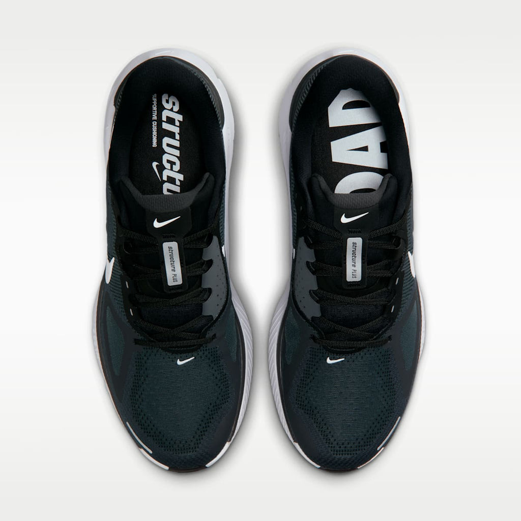 Nike Structure Plus Men's Road Running Shoes - Black/Anthracite/White - Image 4