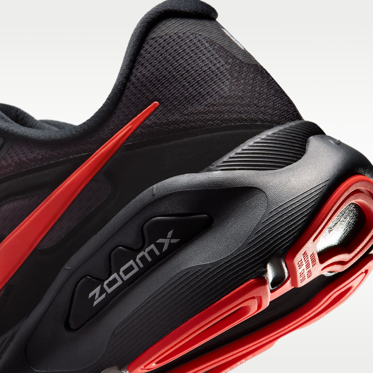 Nike Structure Plus Men's Road Running Shoes - Black/University Red/Dark Smoke Grey/Bright Crimson - Image 8
