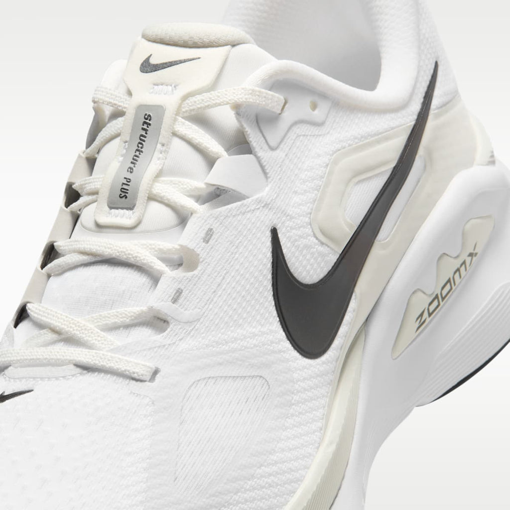 Nike Structure Plus Men's Road Running Shoes - White/Photon Dust/Black - Image 7