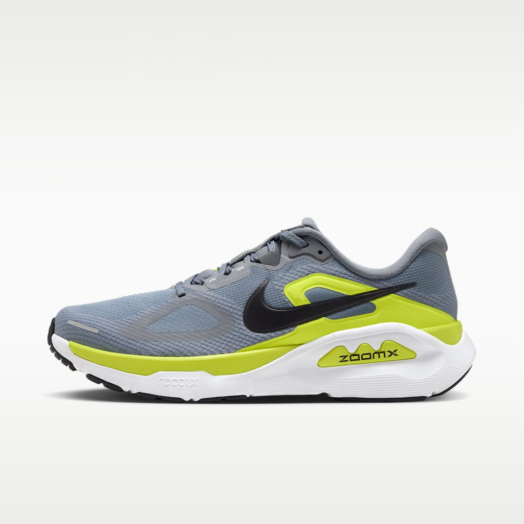 Nike Structure Plus Men's Road Running Shoes - Cool Grey/Lemon Venom/White/Black - Image 1