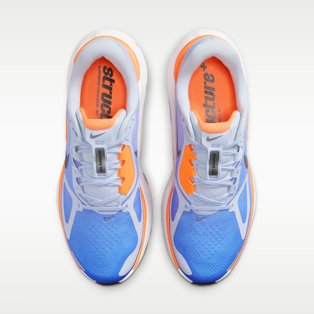 Nike Structure Plus Men's Road Running Shoes - Hydrogen Blue/Blue Crystal/Total Orange/Off Noir - Image 4