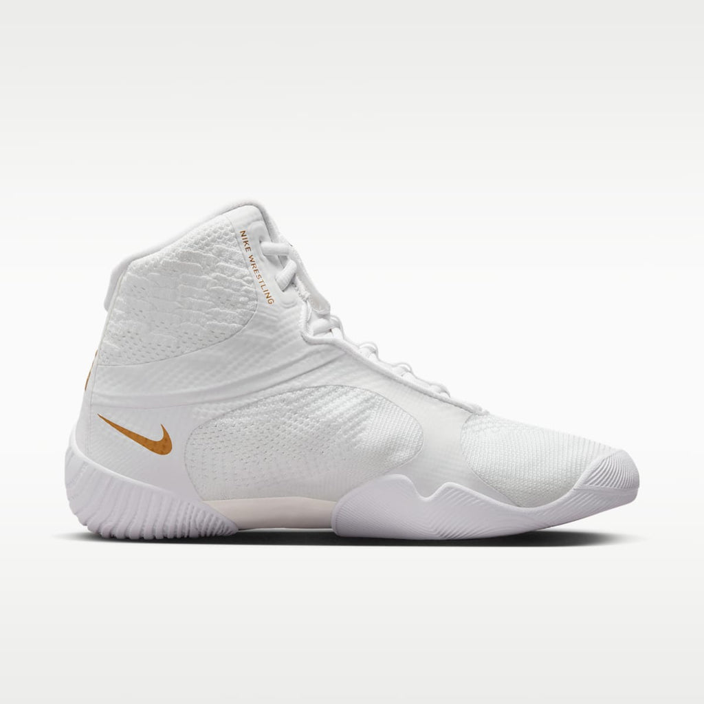 Nike Tawa Men's Wrestling Shoes - White/White/White/Metallic Gold - Image 3