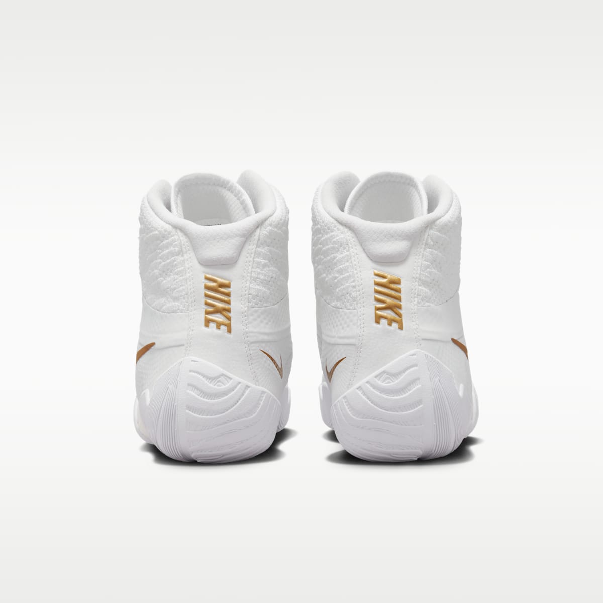 Nike Tawa Men's Wrestling Shoes - White/White/White/Metallic Gold - Image 6
