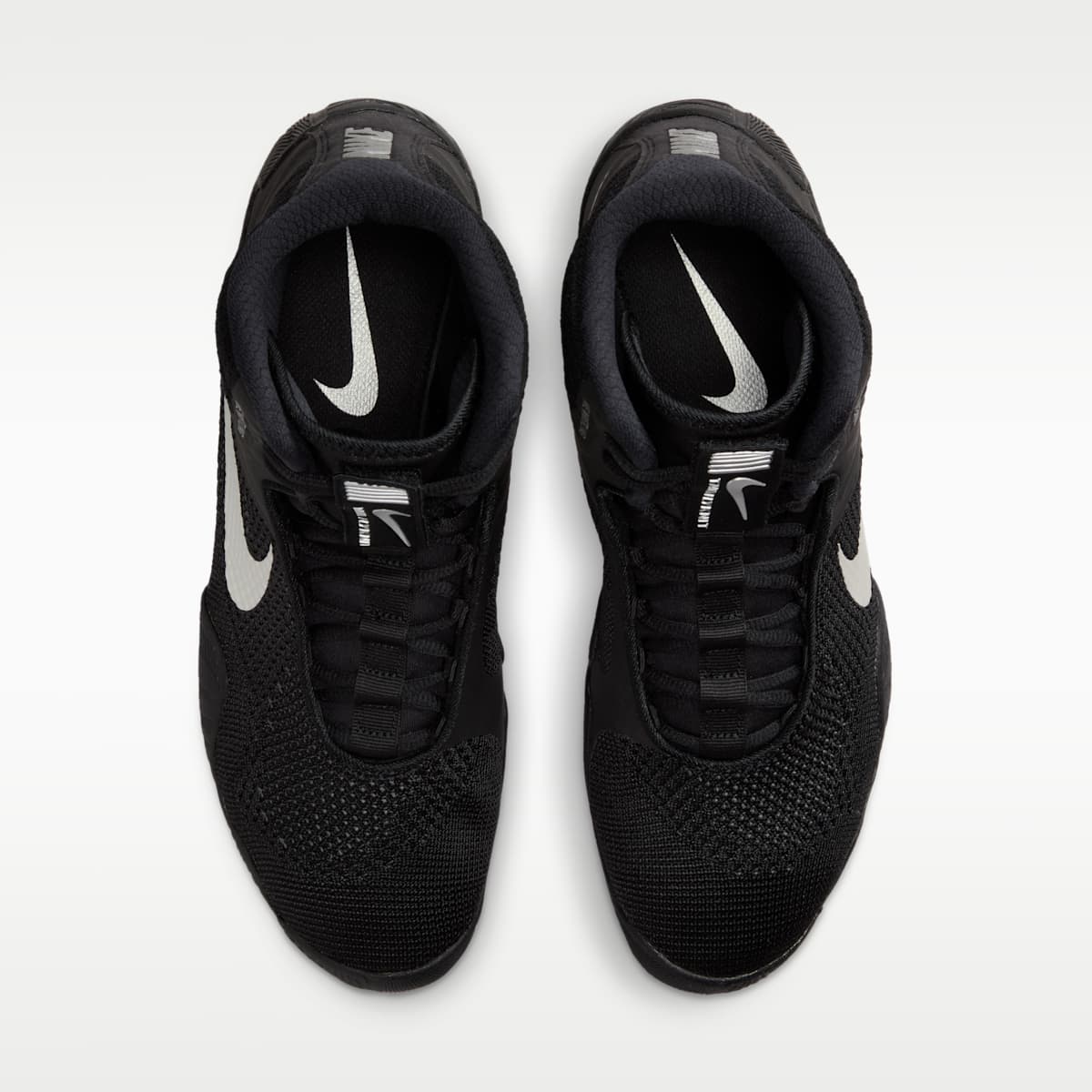 Nike Tawa Men's Wrestling Shoes - Black/Black/Metallic Silver - Image 4