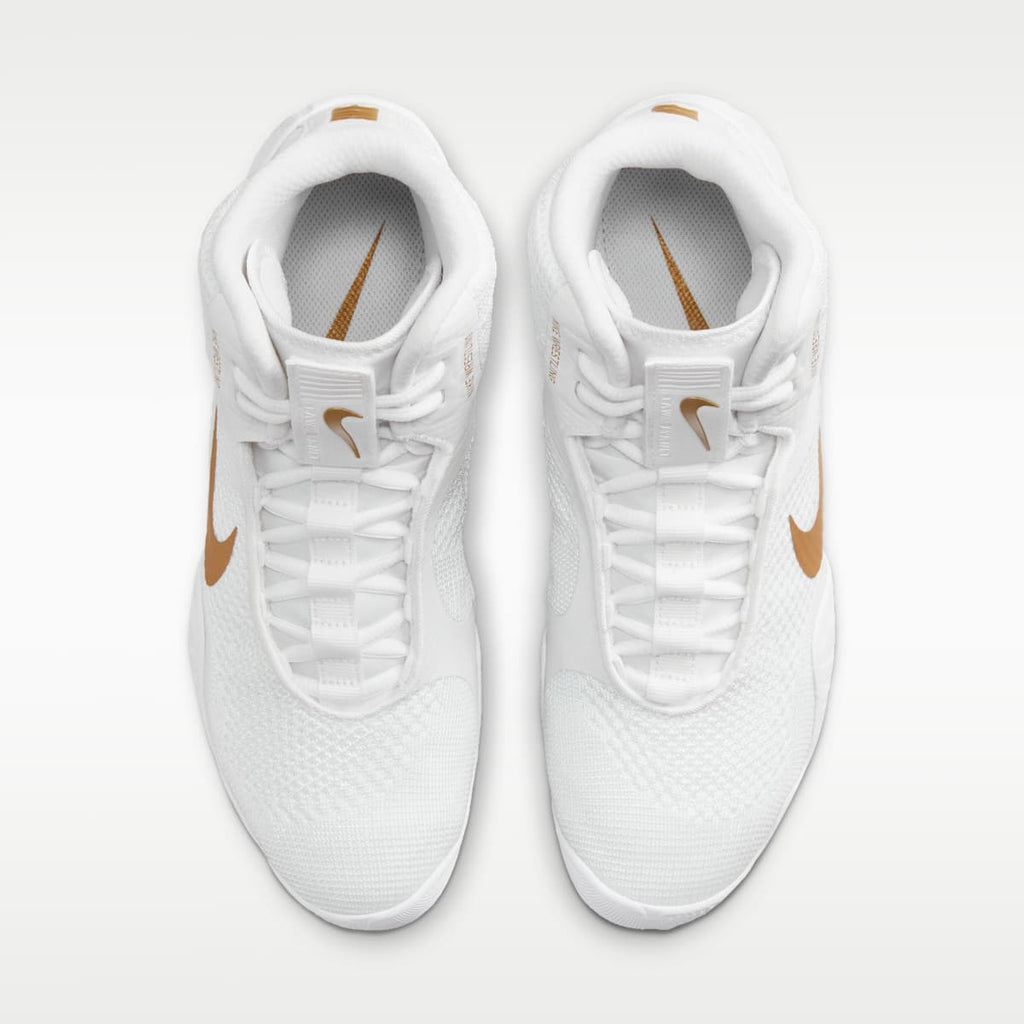 Nike Tawa Men's Wrestling Shoes - White/White/White/Metallic Gold - Image 4