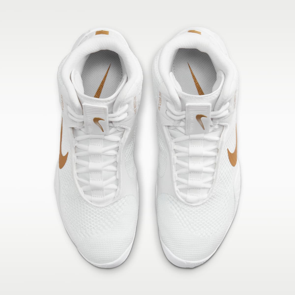 Nike Tawa Men's Wrestling Shoes - White/White/White/Metallic Gold - Image 4