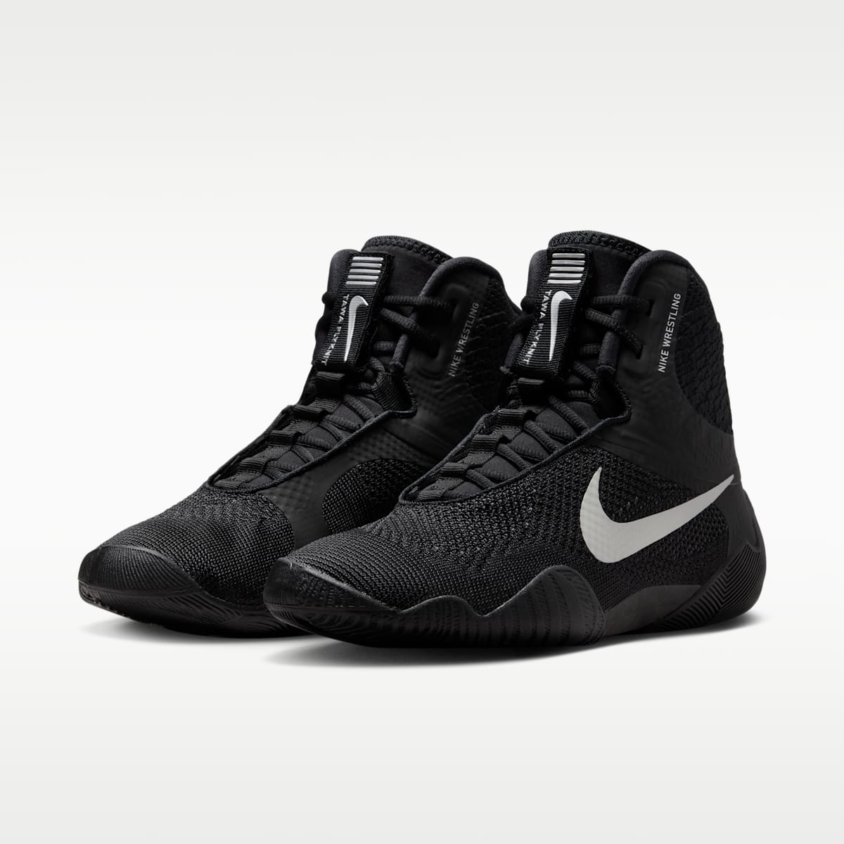 Nike Tawa Men's Wrestling Shoes - Black/Black/Metallic Silver - Image 5