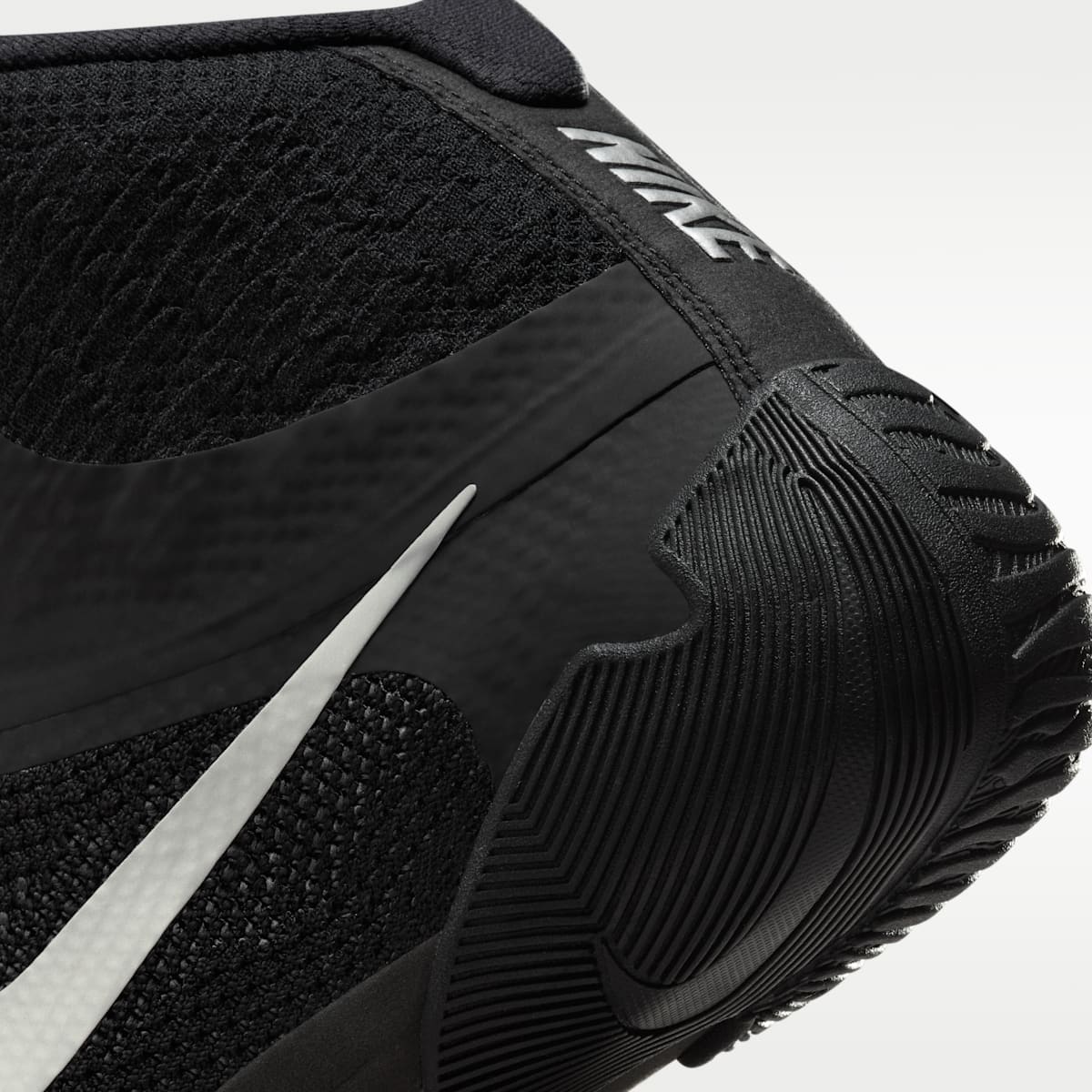 Nike Tawa Men's Wrestling Shoes - Black/Black/Metallic Silver - Image 8