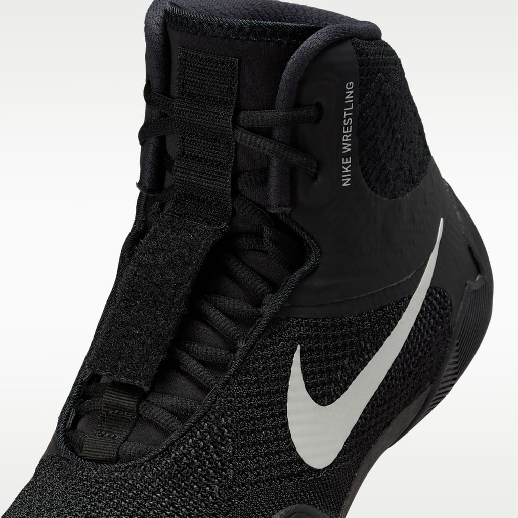 Nike Tawa Men's Wrestling Shoes - Black/Black/Metallic Silver - Image 7