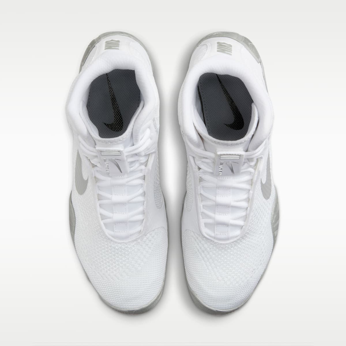 Nike Tawa Men's Wrestling Shoes - White/White/Metallic Silver - Image 4