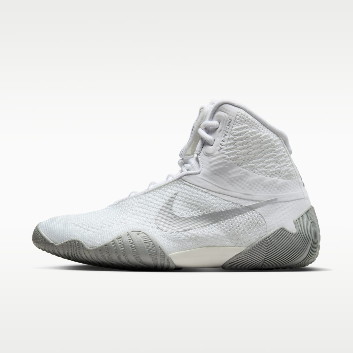 Nike Tawa Men's Wrestling Shoes - White/White/Metallic Silver - Image 1