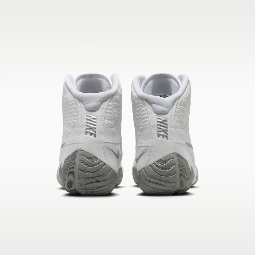 Nike Tawa Men's Wrestling Shoes - White/White/Metallic Silver - Image 6