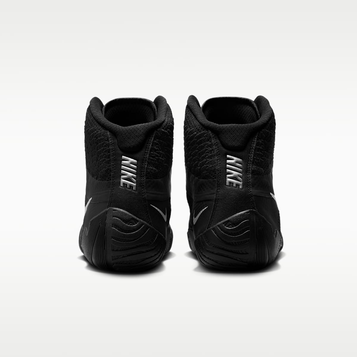 Nike Tawa Men's Wrestling Shoes - Black/Black/Metallic Silver - Image 6