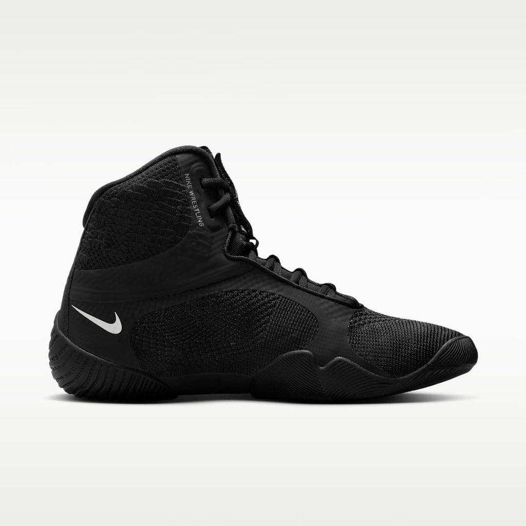 Nike Tawa Men's Wrestling Shoes - Black/Black/Metallic Silver - Image 3