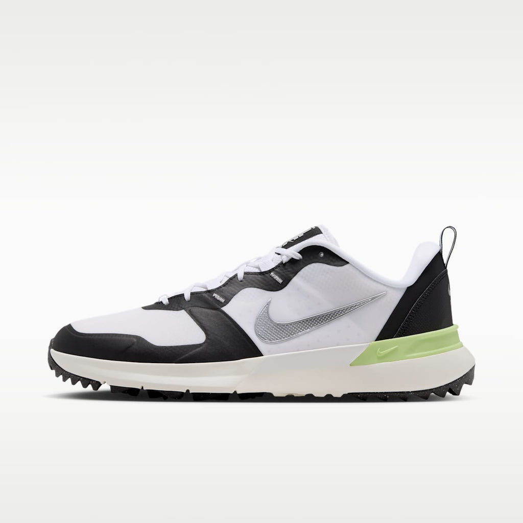 Nike Tempo G Golf Shoes - White/Black/Light Lemon Twist/Metallic Silver - Image 1