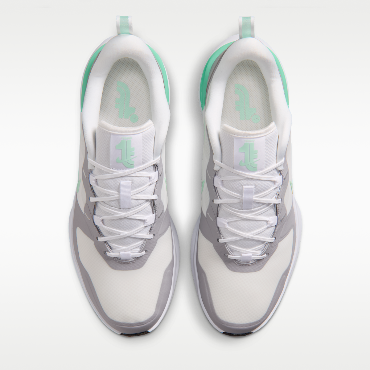 Women's Nike Tempo G Men's Golf Shoes (Wide) - White/Pewter/Black/Mint Foam