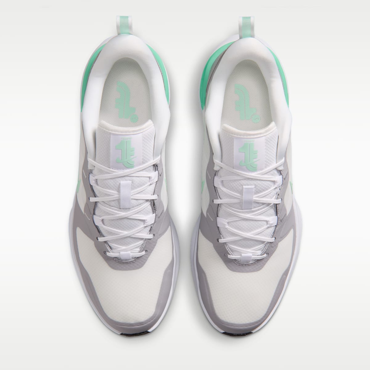 Nike Tempo G Men's Golf Shoes (Wide) - White/Pewter/Black/Mint Foam - Image 4