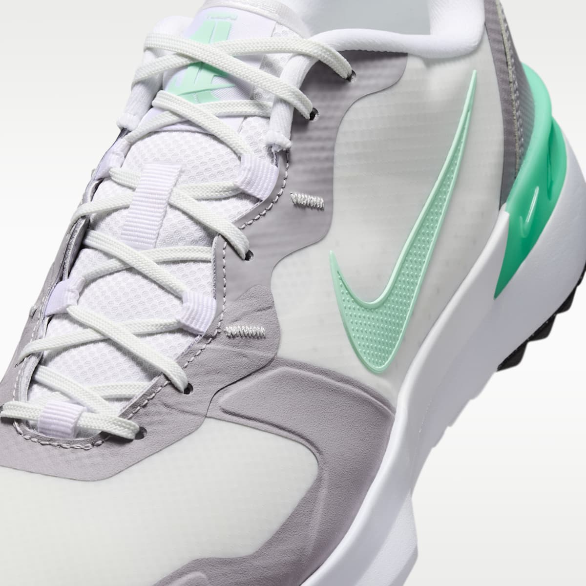 Nike Tempo G Golf Shoes - White/Pewter/Black/Mint Foam - Image 7