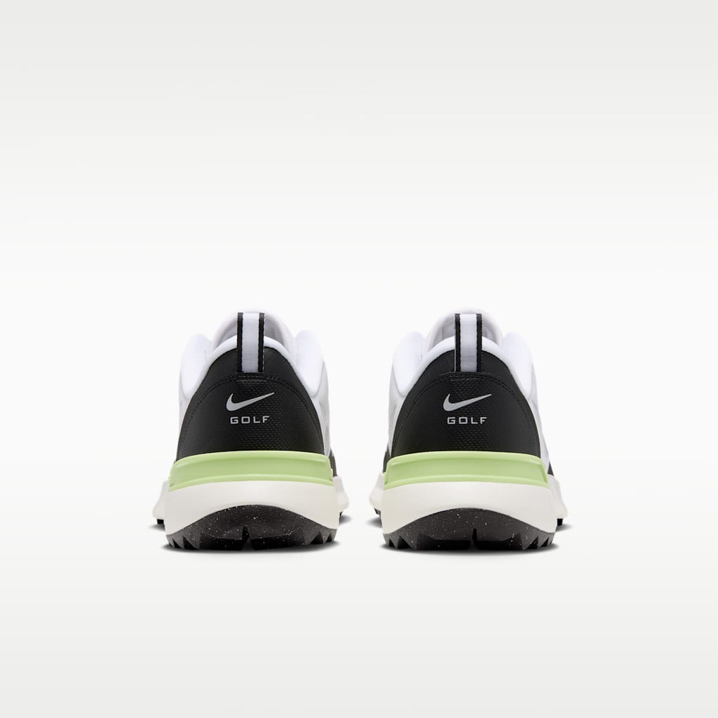 Nike Tempo G Golf Shoes - White/Black/Light Lemon Twist/Metallic Silver - Image 6