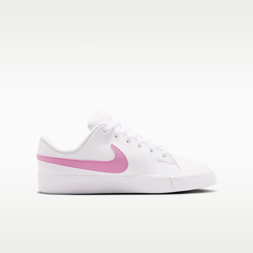 Nike Tennis Essential Big Kids' Shoes - White/White/Pink Rise