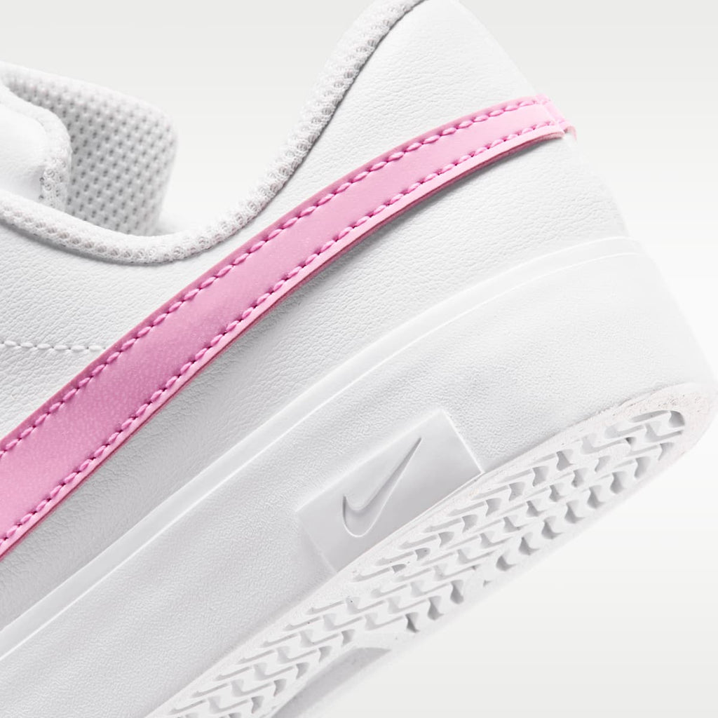 Nike Tennis Essential Little Kids' Shoes - White/White/Pink Rise