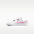 Nike Tennis Essential Little Kids' Shoes - White/White/Pink Rise