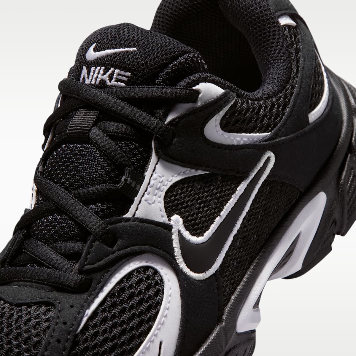 Nike V5 Runner Suede Big Kids' Shoes - Black/White/Black