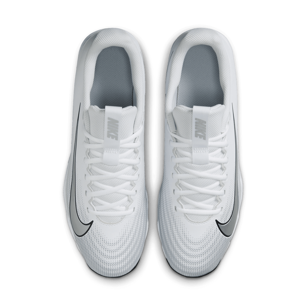 Nike Vapor Shark 3 Football Cleats - White/Wolf Grey/Black/Metallic Silver - Image 4