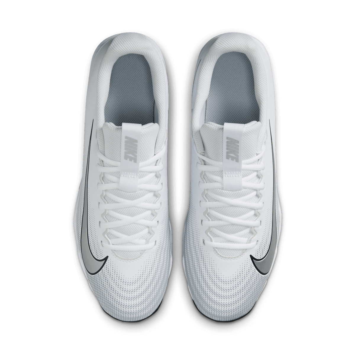 Nike Vapor Shark 3 Football Cleats - White/Wolf Grey/Black/Metallic Silver - Image 4